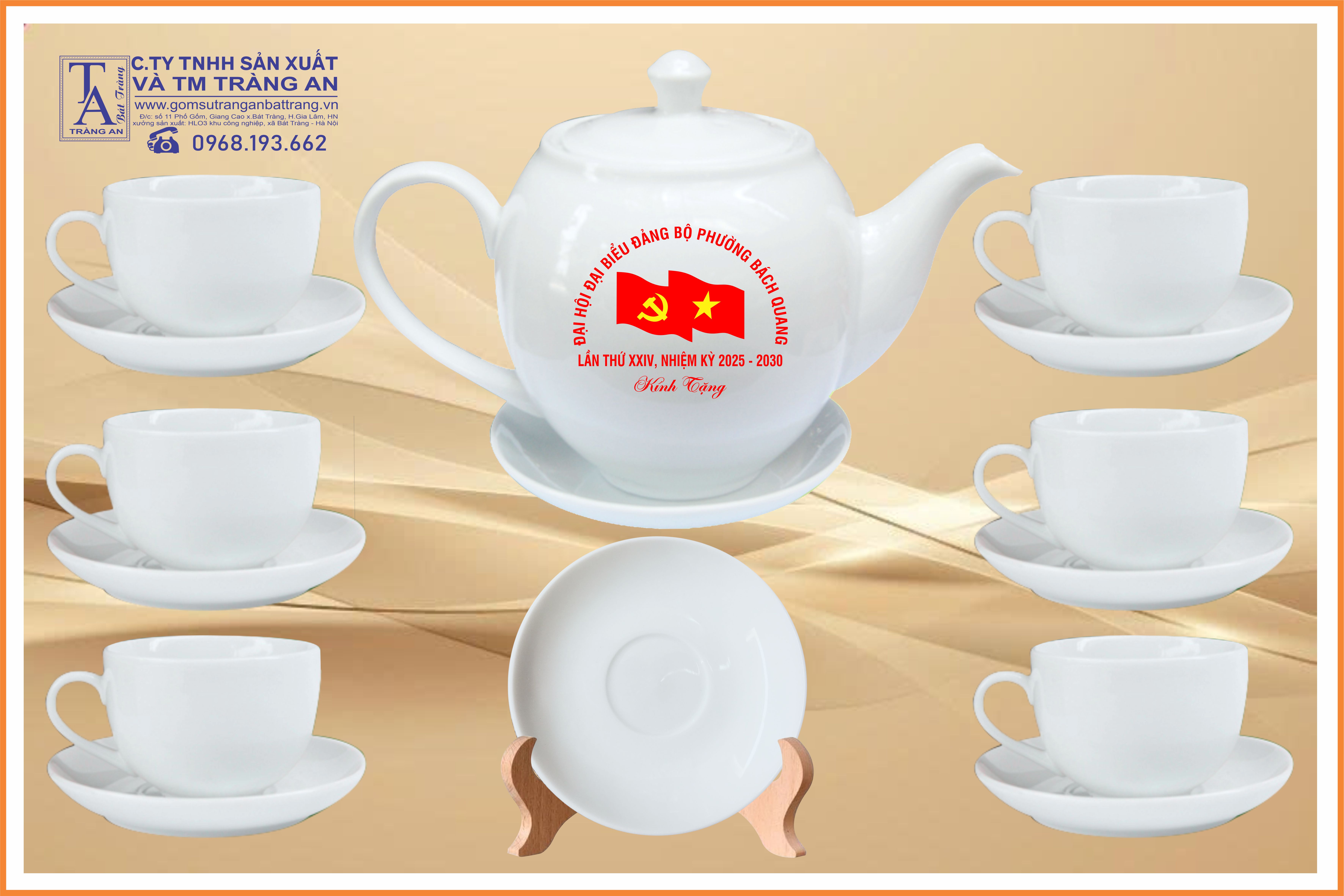 bộ trà ML trắng